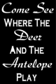 Free Stock Photo: Illustration of deer and antelope text