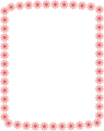 Free Stock Photo: Illustration of a blank red star frame border