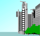 Free Stock Photo: Illustration of a modern office building