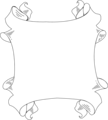 Free Stock Photo: Illustration of a blank banner frame border