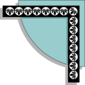Free Stock Photo: Illustration of an upper right frame corner