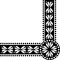 Free Stock Photo: Illustration of a decorative lower right frame corner
