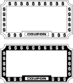 Free Stock Photo: Illustration of  blank coupon frames