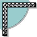 Free Stock Photo: Illustration of a decorative upper left frame corner