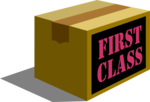 Free Stock Photo: Illustration of a first class parcel box