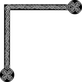 Free Stock Photo: Illustration of an ornate upper left frame corner