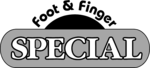 Free Stock Photo: Illustration of foot and finger special advertising text