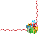 Free Stock Photo: Illustration of a lower right frame corner with presents