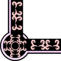 Free Stock Photo: Illustration of of a lower left frame corner