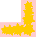 Free Stock Photo: Illustration of a pink flowered lower right frame corner
