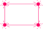 Free Stock Photo: Illustration of blank frame border of splattered paint