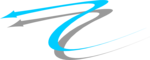 Free Stock Photo: Illustration of a curved left blue arrow
