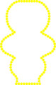 Free Stock Photo: Illustration of a blank odd shaped frame border