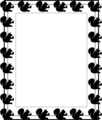 Free Stock Photo: Illustration of a blank frame border of squirrels