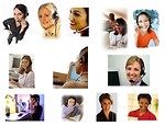 Free Stock Photo: Various call center women
