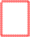 Free Stock Photo: Illustration of a blank frame border of red circles