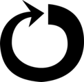 Free Stock Photo: Illustration of a circular arrow
