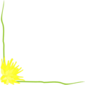 Free Stock Photo: Illustration of a lower left flowered frame corner