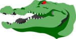 Free Stock Photo: Illustration of a crocodile head 