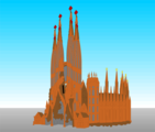 Free Stock Photo: Illustration of a cathedral