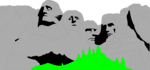 Free Stock Photo: Illustration of Mount Rushmore in South Dakota