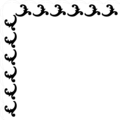 Free Stock Photo: Illustration of a decorative upper left frame corner
