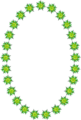 Free Stock Photo: Illustration of a blank oval frame of stars
