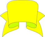 Free Stock Photo: Illustration of a blank yellow banner