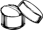 Free Stock Photo: Illustration of a powder puff