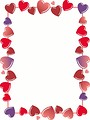 Free Stock Photo: Heart border