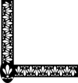Free Stock Photo: Illustration of a lower left frame corner