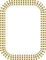 Free Stock Photo: Illustration of a blank railroad track frame border