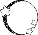 Free Stock Photo: Illustration of a blank frame border with stars