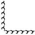 Free Stock Photo: Illustration of a decorative lower left frame corner