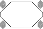 Free Stock Photo: Illustration of a blank 3d frame border.