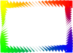 Free Stock Photo: Illustration of a colorful blank frame border