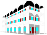 Free Stock Photo: Illustration of buildings in New Orleans