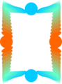 Free Stock Photo: Illustration of a colorful blank frame border