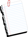 Free Stock Photo: Illustration of a blank notebook paper