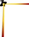 Free Stock Photo: Illustration of an upper left frame corner with a satellite dish