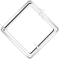 Free Stock Photo: Illustration of a blank diamond shaped frame border