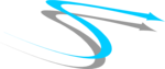 Free Stock Photo: Illustration of a curved blue right facing arrow