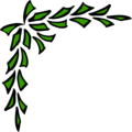 Free Stock Photo: Illustration of an upper left frame corner