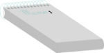Free Stock Photo: Illustration of a blank memo pad