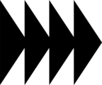 Free Stock Photo: Illustration of a black right facing arrow