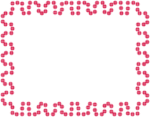 Free Stock Photo: Illustration of a blank frame of red squares