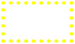 Free Stock Photo: Illustration of a frame of yellow circles