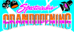 Free Stock Photo: Illustration of grand opening spotlights and text