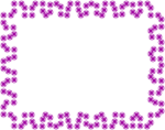 Free Stock Photo: Illustration of a blank frame border of purple squares