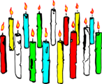 Free Stock Photo: Illustration of  colored candles